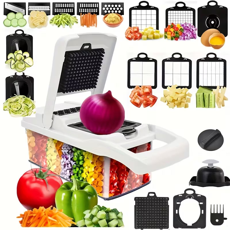 The Ultimate All-In-One Vegetable Chopper & Veggie Slicer