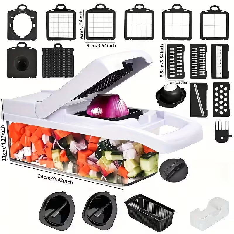 The Ultimate All-In-One Vegetable Chopper & Veggie Slicer