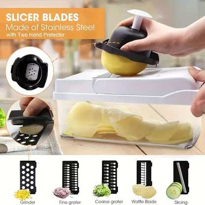 The Ultimate All-In-One Vegetable Chopper & Veggie Slicer